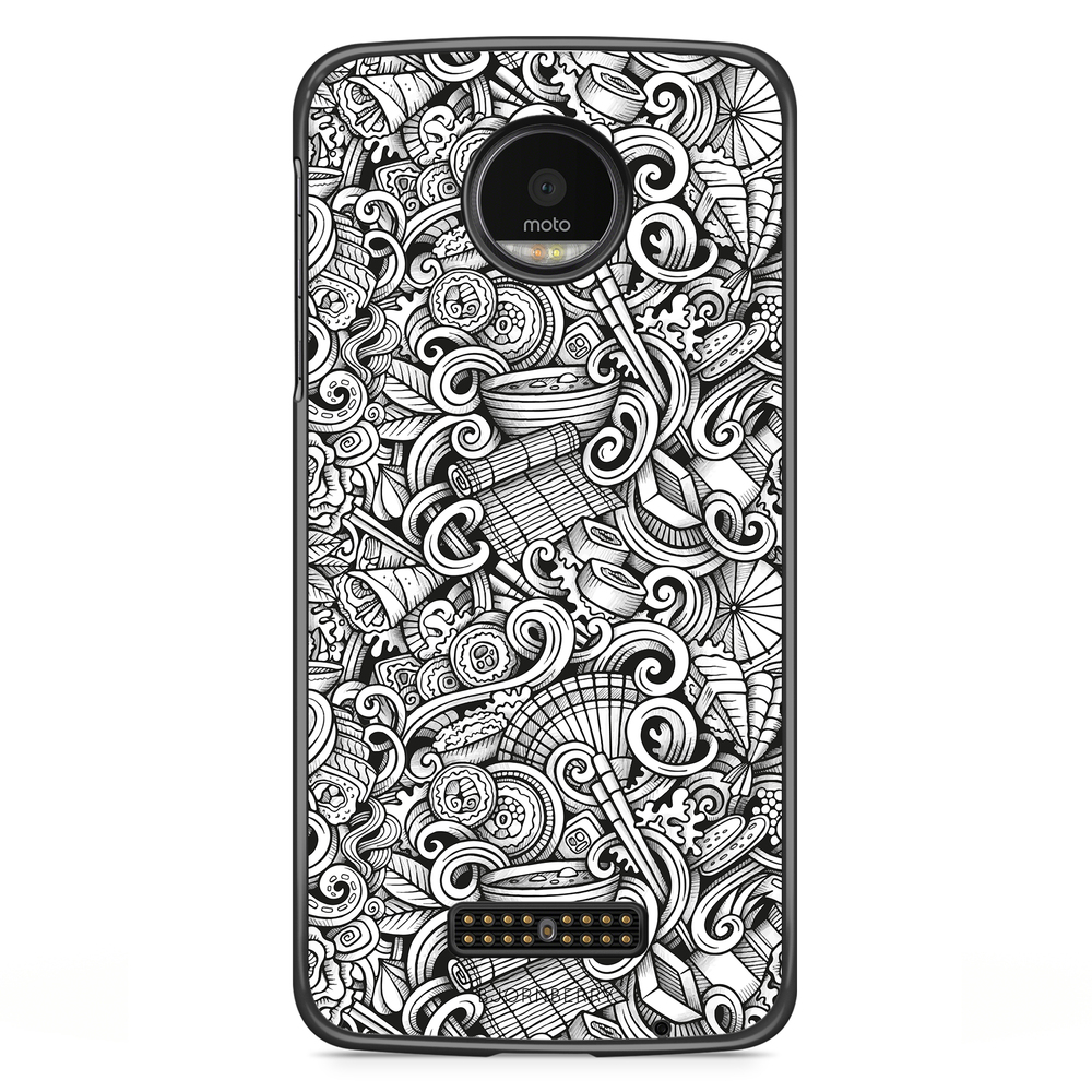 Moto Z2 Play Case - Japanese Pattern