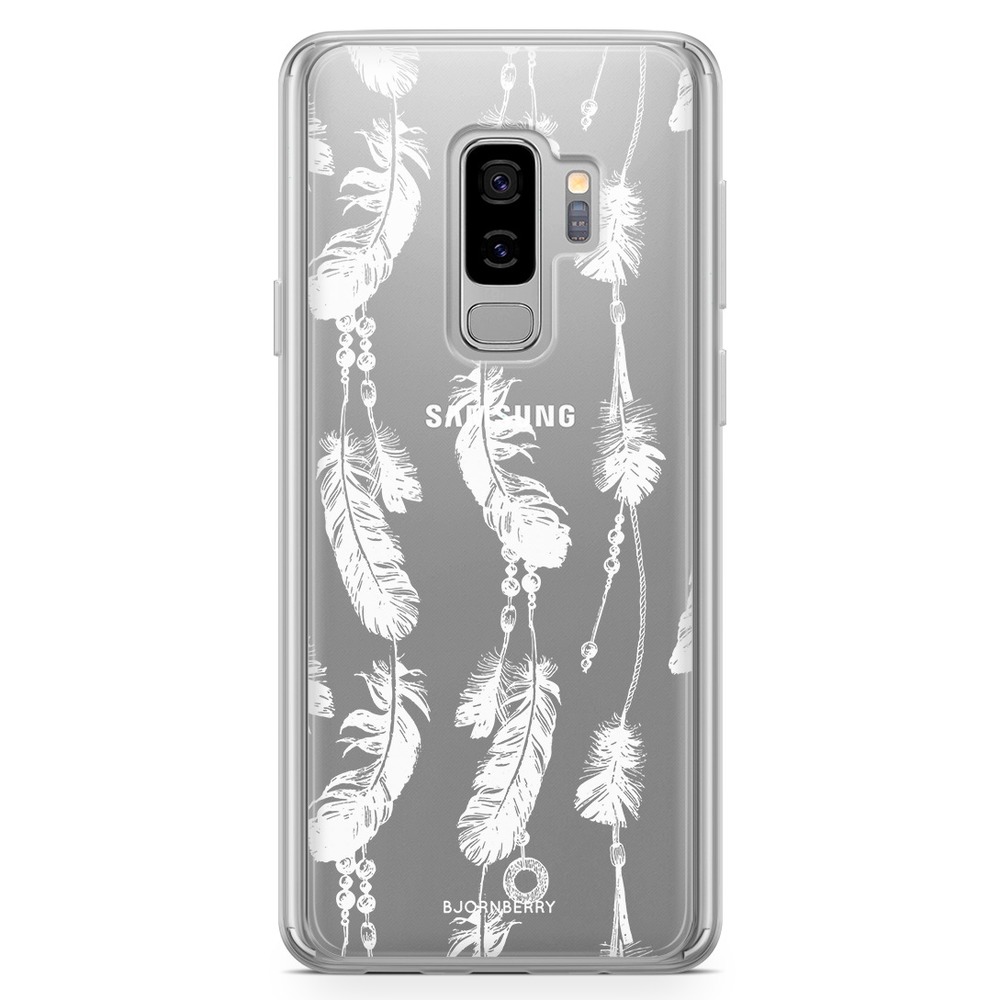 Samsung Galaxy S9 Plus Fashion Case - White Feathers
