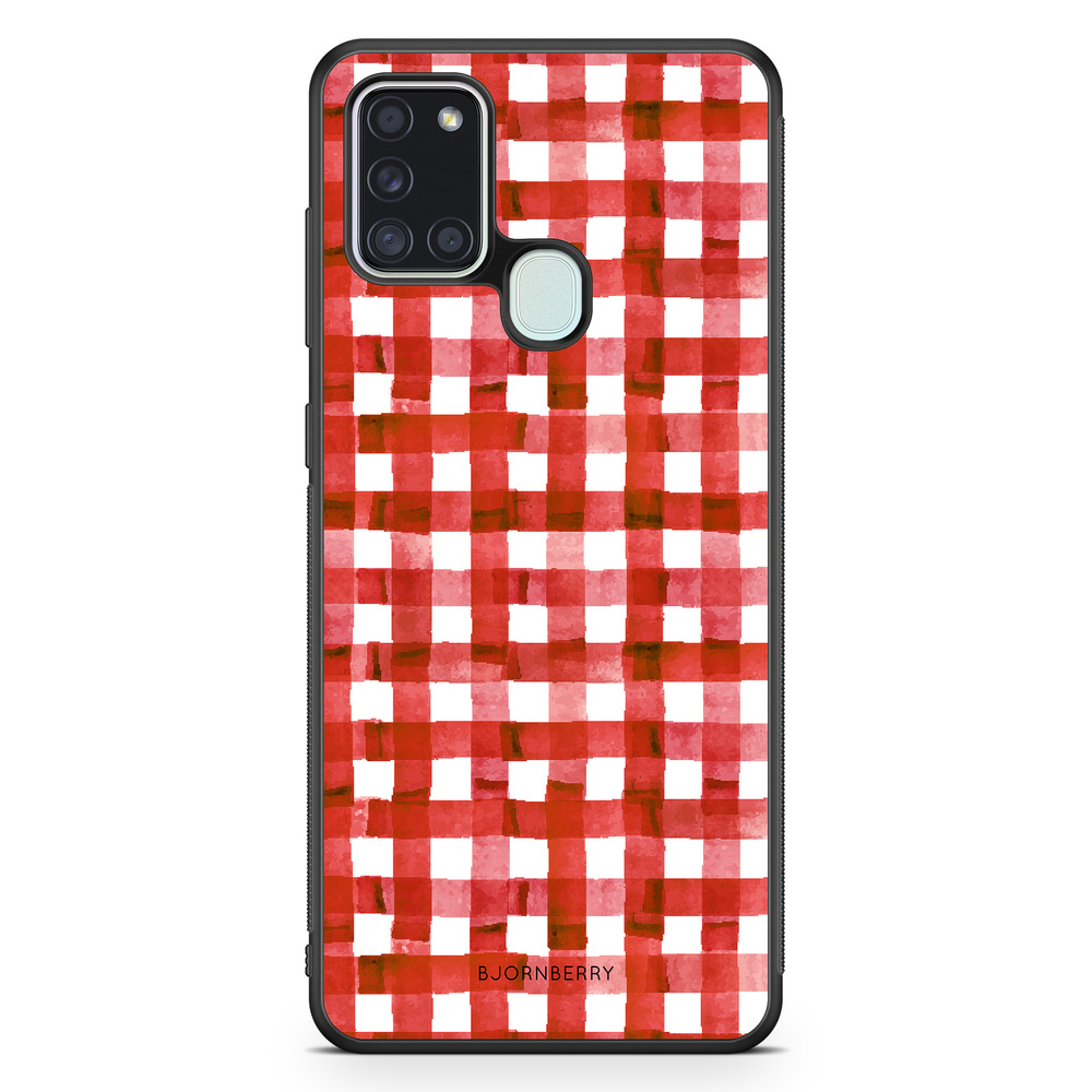 Samsung Galaxy A21s Case - Red Stripes