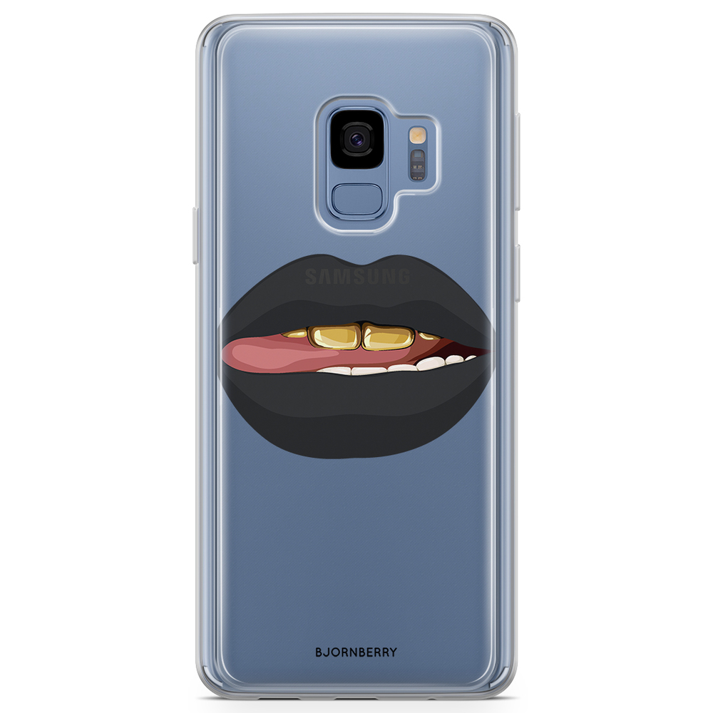 Samsung Galaxy S9 Fashion Case - Lips Gold