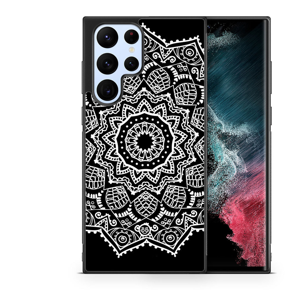 Samsung Galaxy S22 Ultra 5G Case - White Mandala