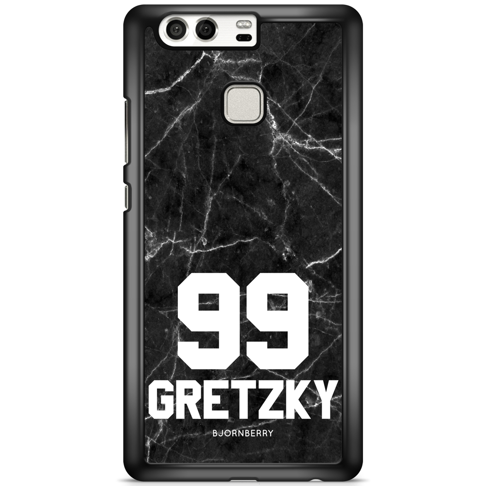 Huawei P9 Case Custom - Black Marble Number