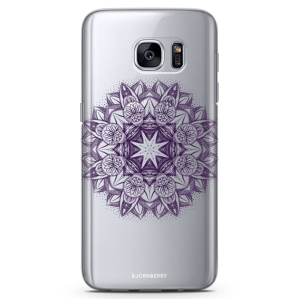 Samsung Galaxy S7 TPU Case - Purple Mandala