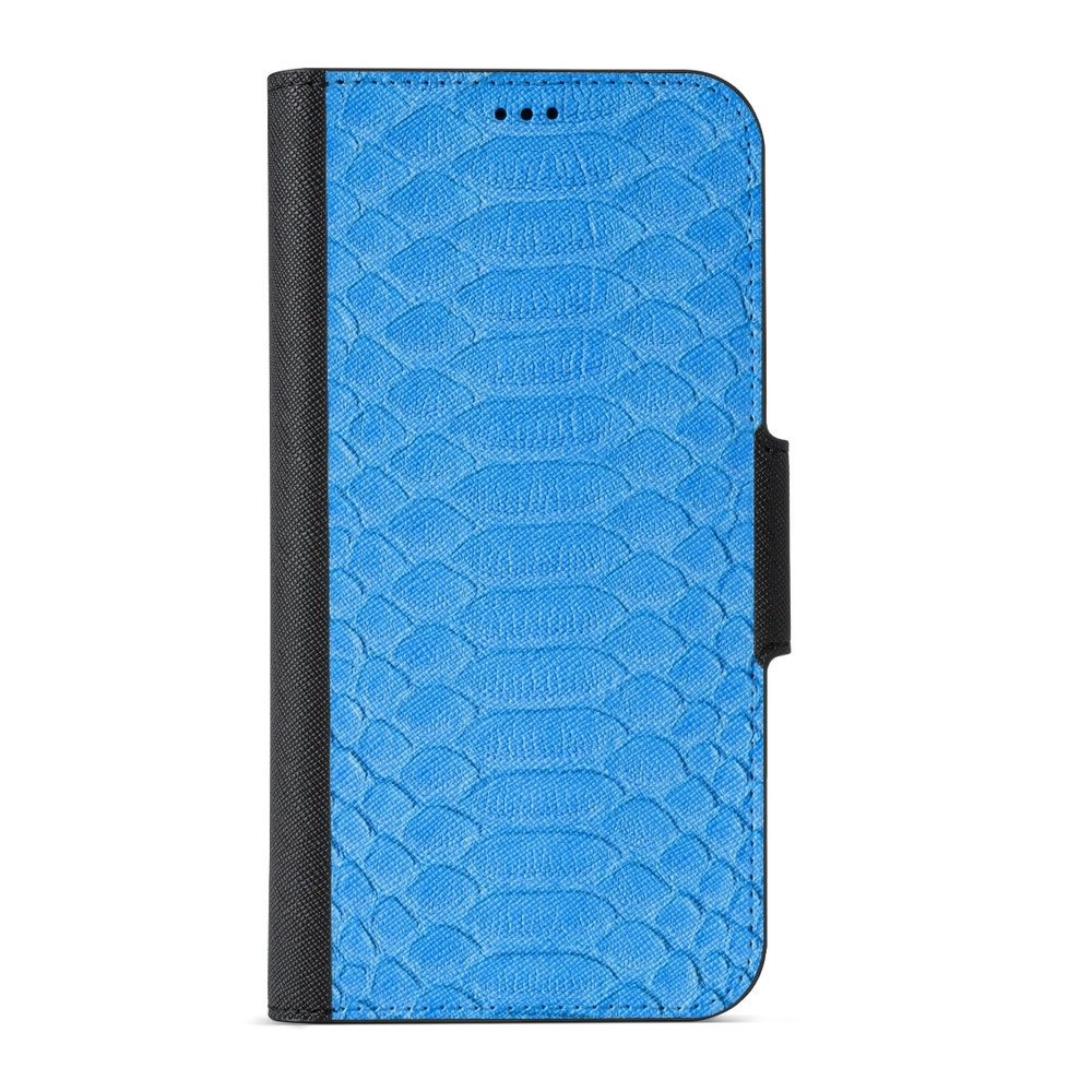 Naive iPhone 12 Pro Max Wallet Case - Indigo Snake