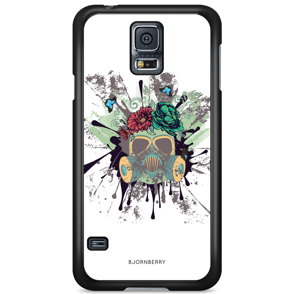 Samsung Galaxy S5/S5 NEO Case - Gas Mask Flowers