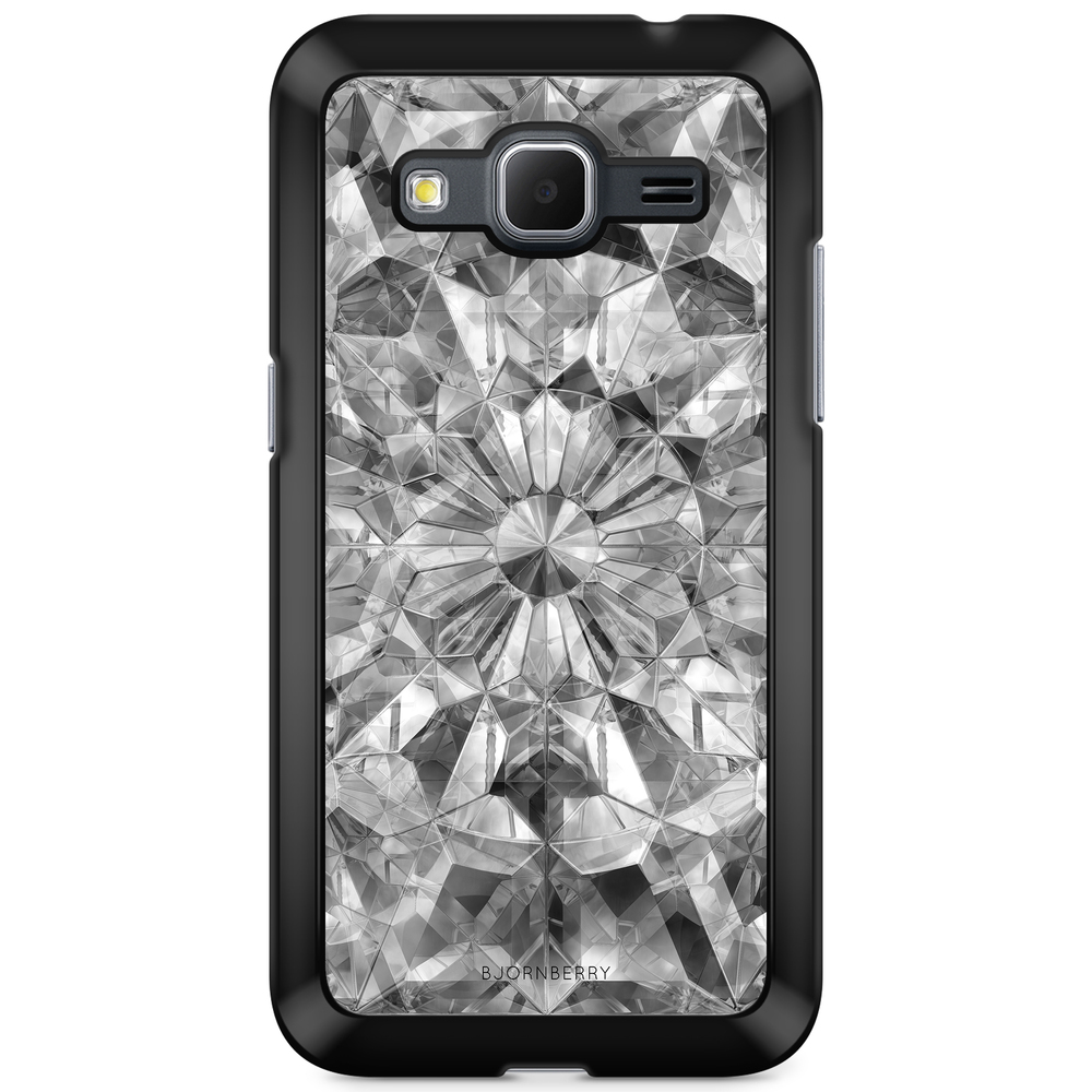 Samsung Galaxy Core Prime Case - Grey Crystals
