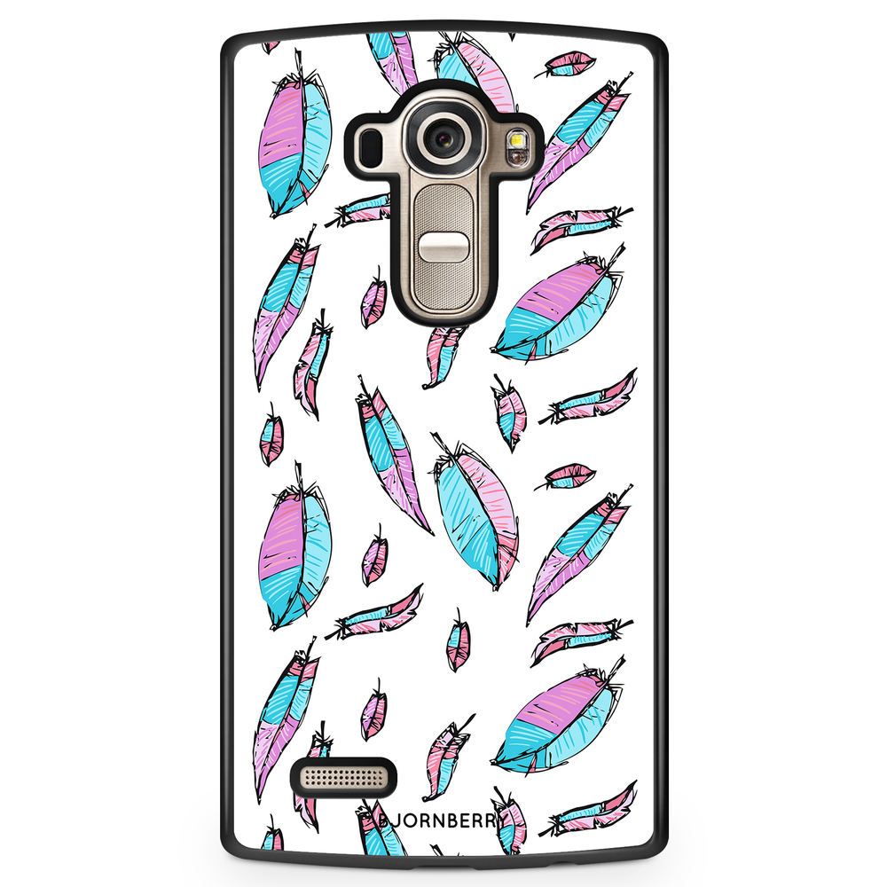 LG G4 Case - Pink/Blue Feathers