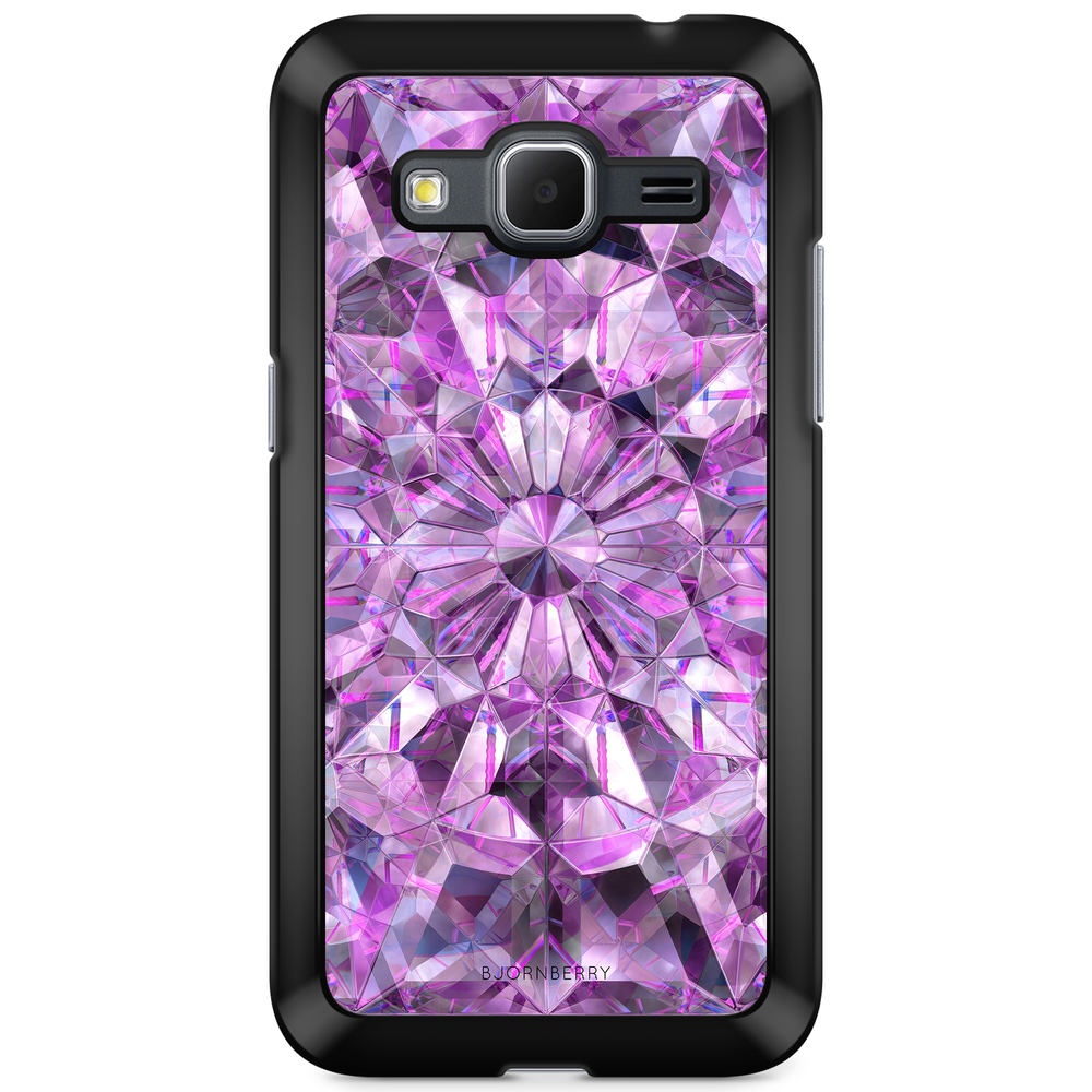 Samsung Galaxy Core Prime Case - Purple Crystals