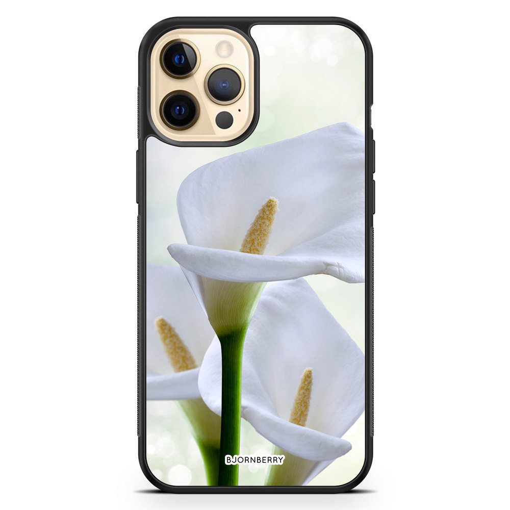 iPhone 12 Pro Max Case - White flower