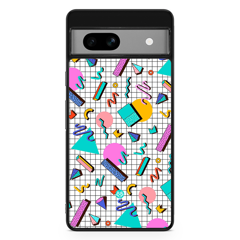 Google Pixel 7a Case - 80s Pattern