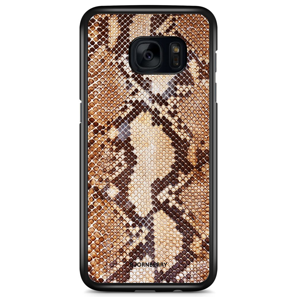 Samsung Galaxy S7 Case - Snakeskin Brown