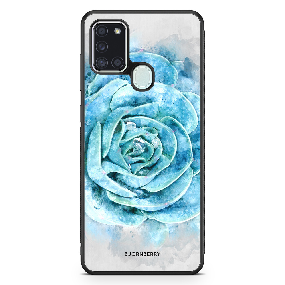 Samsung Galaxy A21s Case - Blue Cactus