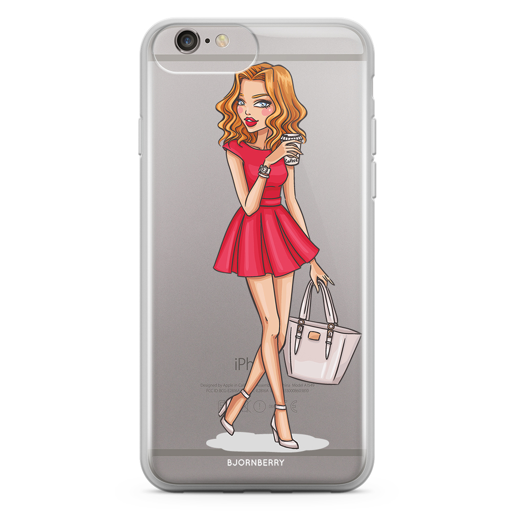 iPhone 6 Plus/6s Plus Fashion Skal - Modeskiss Tjej