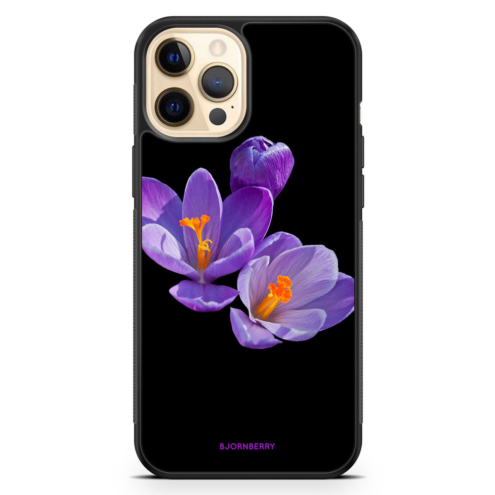 iPhone 12 Pro Max Case - Purple Flowers