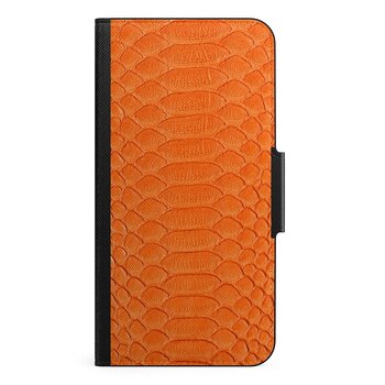 Naive iPhone 13 Pro Max Wallet Case- Orange Snake