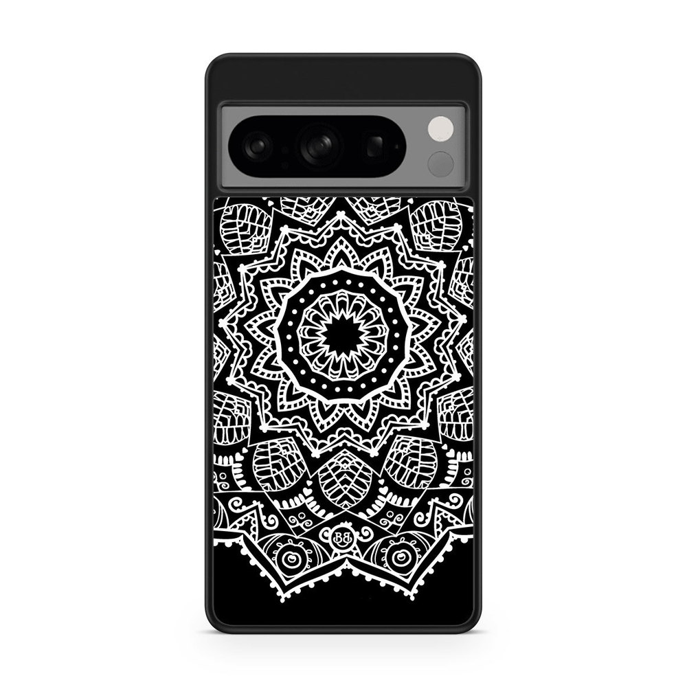 Google Pixel 8 Pro Case - White Mandala