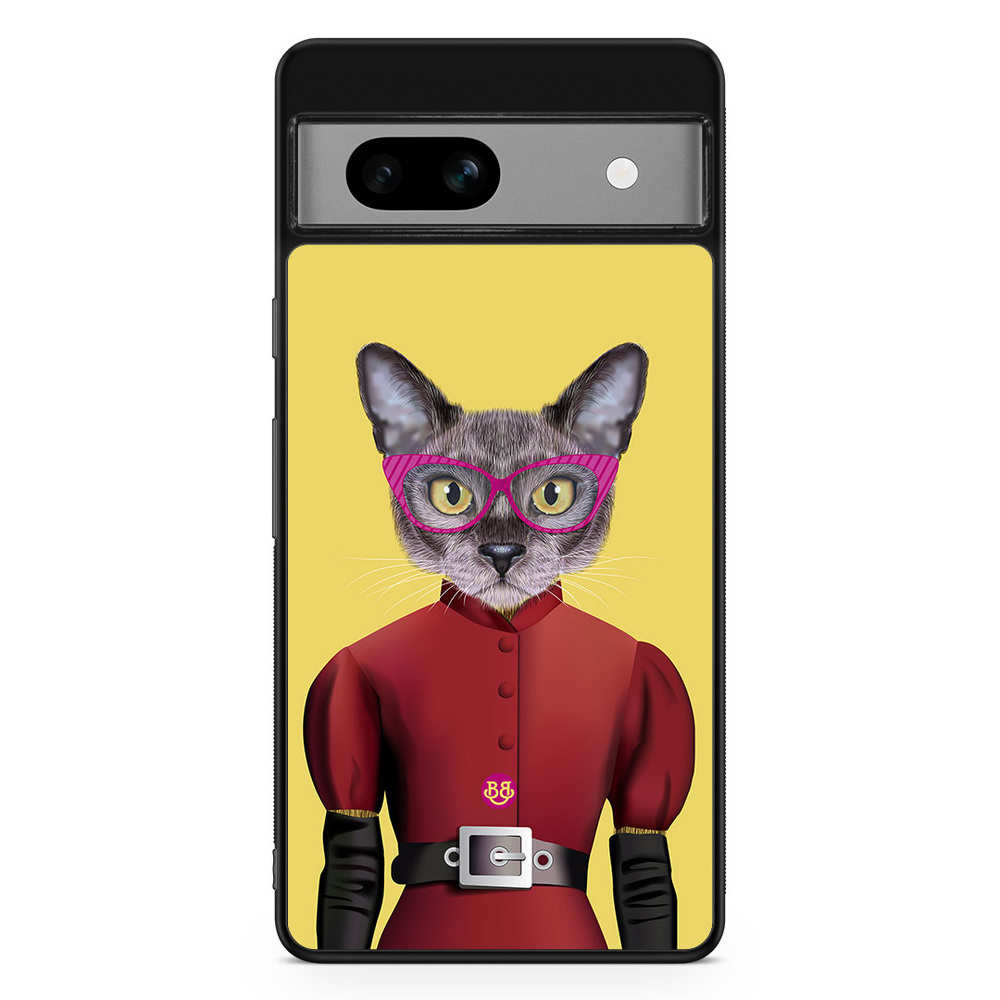 Google Pixel 7a Case - Hipster Cat
