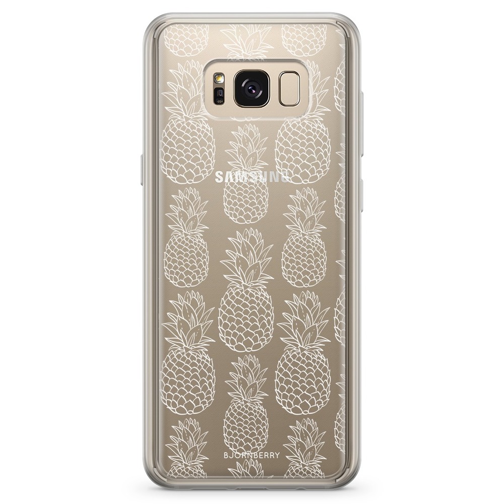 Samsung Galaxy S8 Plus Fashion Skal - Vit Ananas