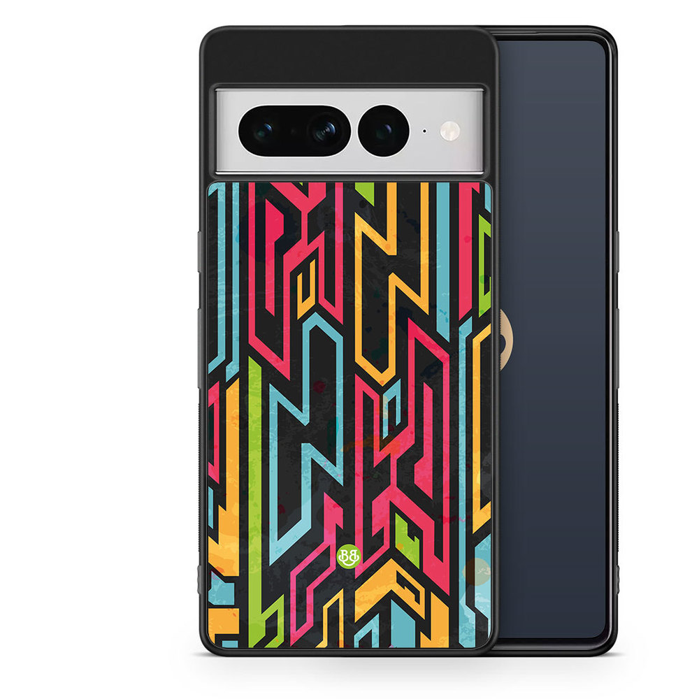 Google Pixel 7 Pro Case - Colored Tribal