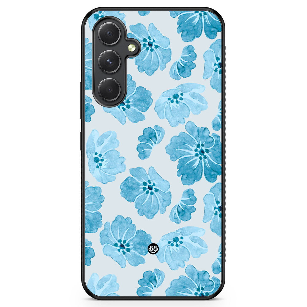 Samsung Galaxy A54 5G Case - WILD BLOOM - Blue Petals