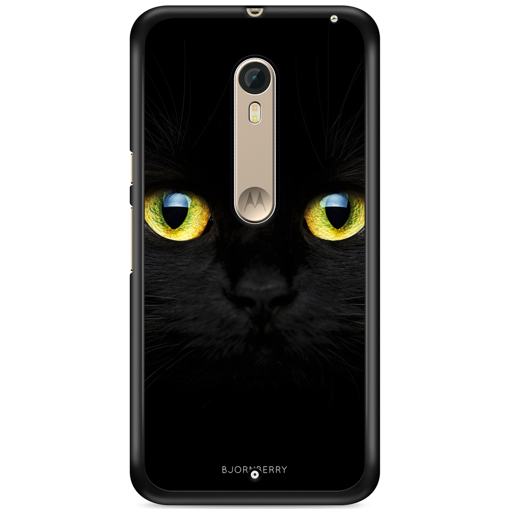 Moto X Style Case - Black Cat Close Up