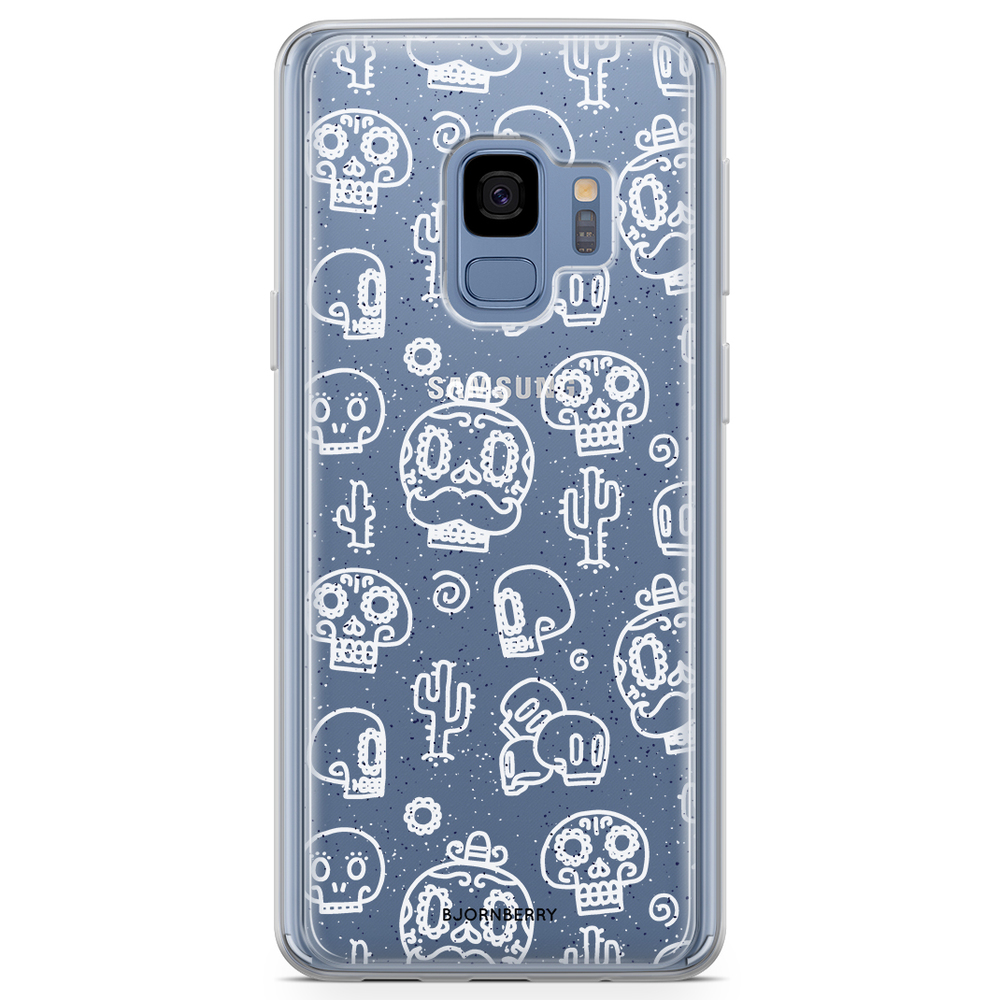 Samsung Galaxy S9 Fashion Case - Oldschool Skulls