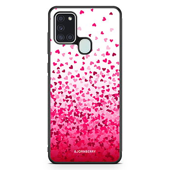 Samsung Galaxy A21s Skal - Hjärtkonfetti