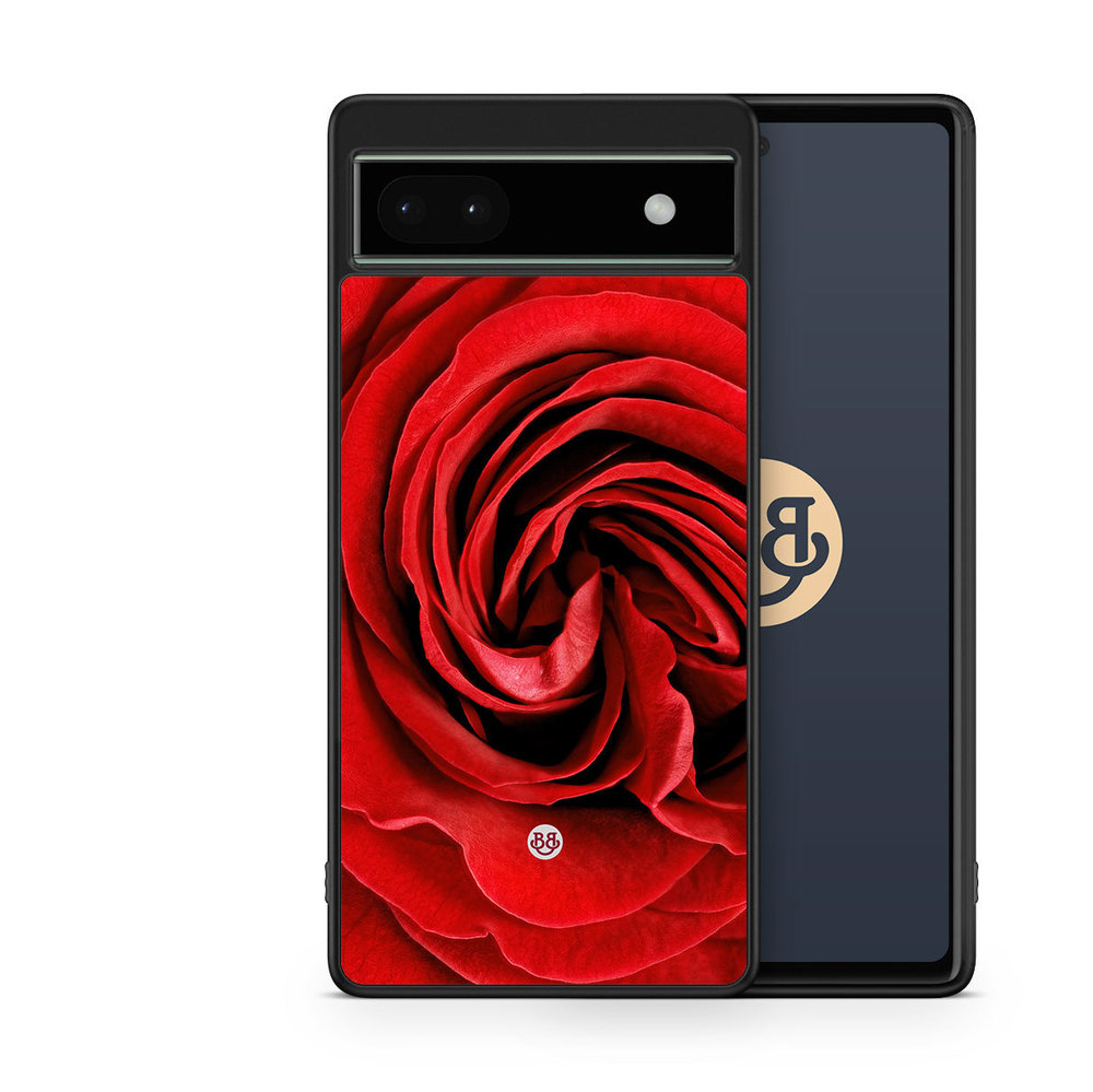 Google Pixel 6a Case - Red Rose