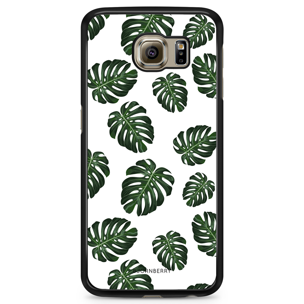 Samsung Galaxy S6 Edge Case - Monstera Pattern