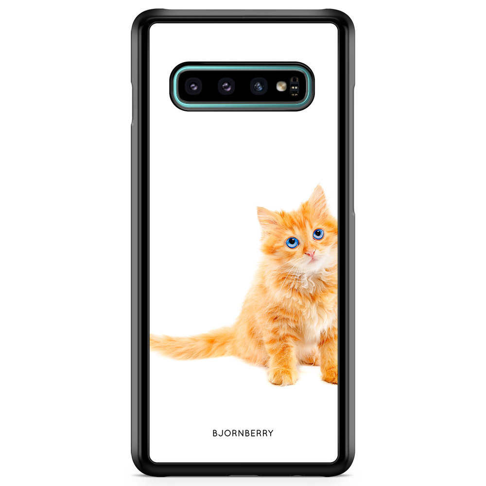Samsung Galaxy S10 Plus Case - Small Brown Cat