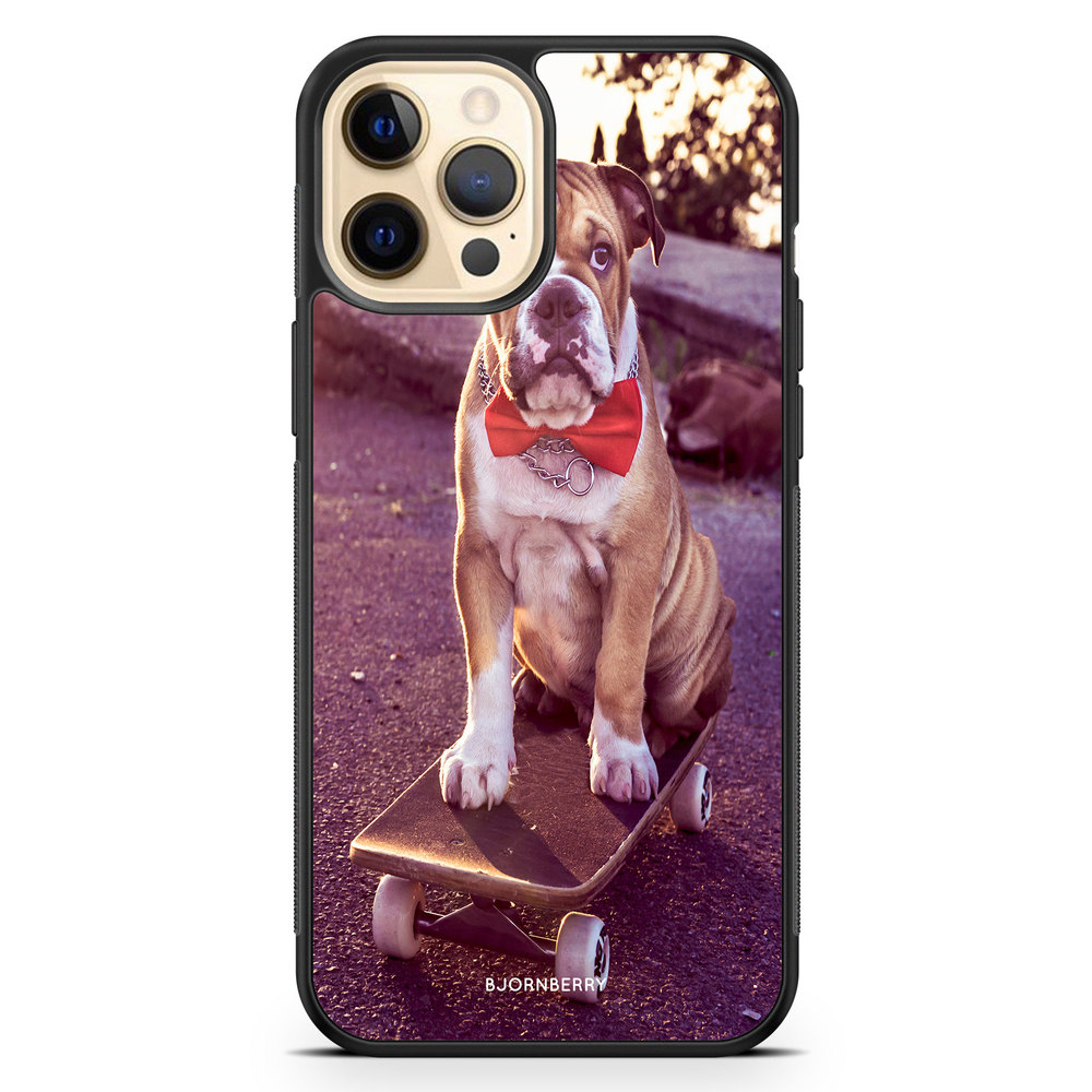 iPhone 12 Pro Max Case - Bulldog skateboard