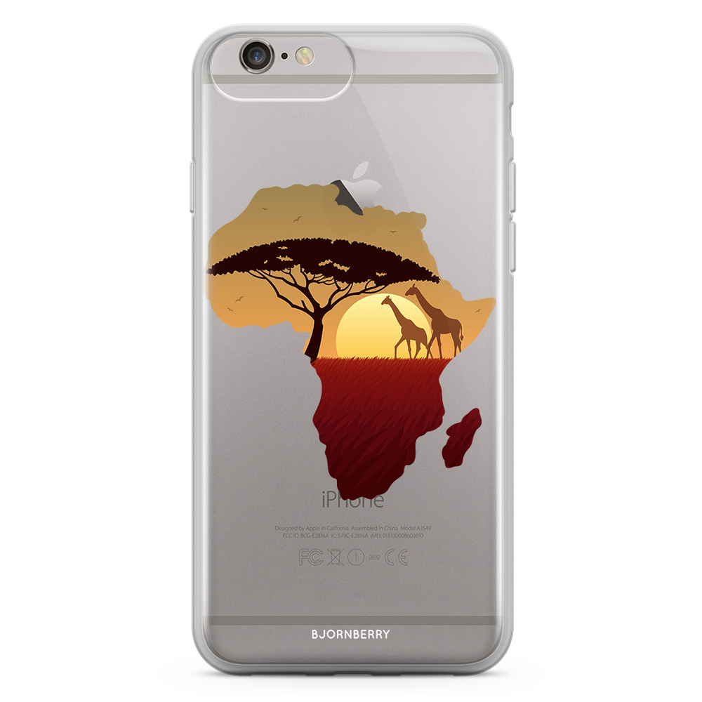 iPhone 6 Plus/6s Plus Fashion Case - Africa Black