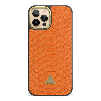 Naive iPhone 12 Pro Case - Orange Snake