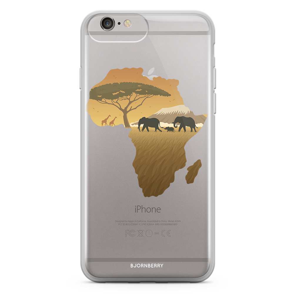 iPhone 6 Plus/6s Plus Fashion Skal - Afrika Brun