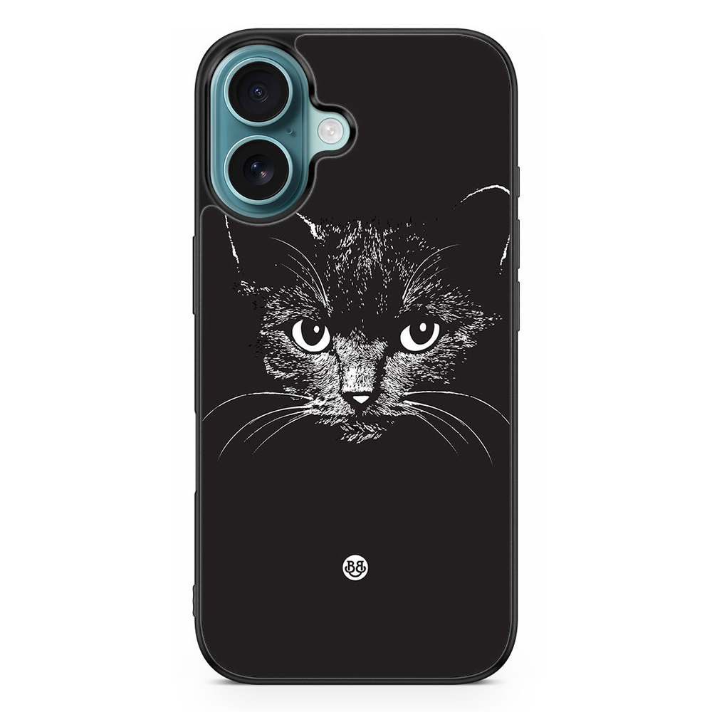 iPhone 16 Case - Black/white cat