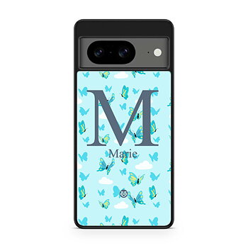 Google Pixel 8 Custom Skal - AWAKEN - Butterfly Blue
