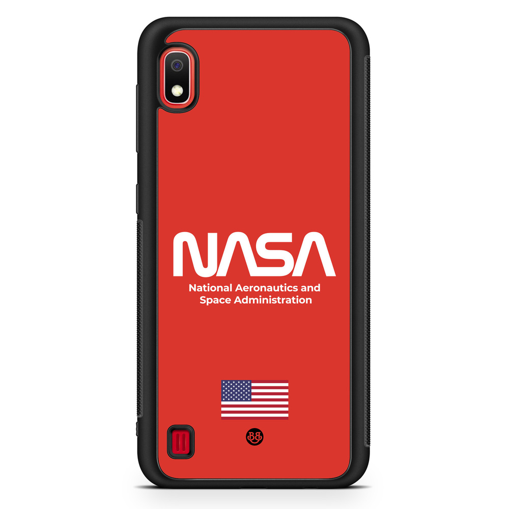 Samsung Galaxy A10 Case - NASA Worm Red