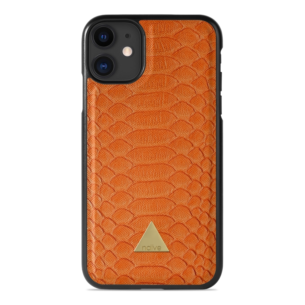 Naive iPhone 11 Case - Orange Snake