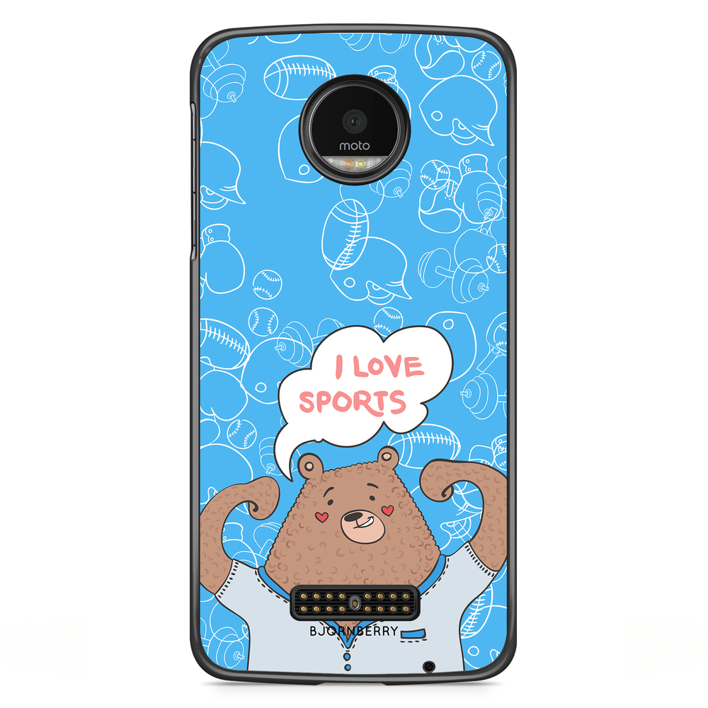 Moto Z2 Play Case - Love Sports