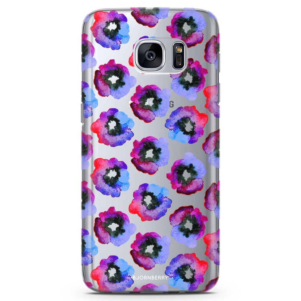 Samsung Galaxy S7 TPU Case - Violet Flowers
