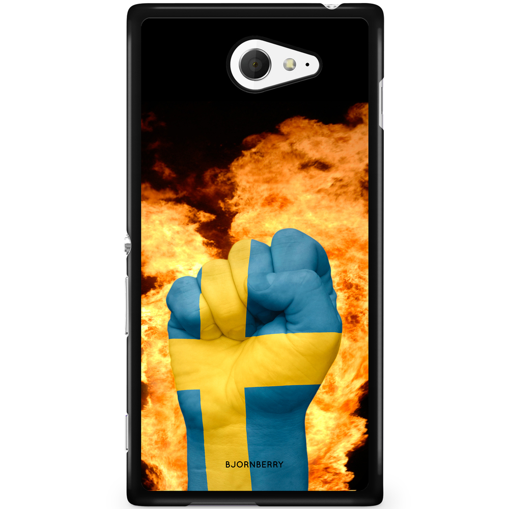 Sony Xperia M2 Aqua Case - Sweden Hand