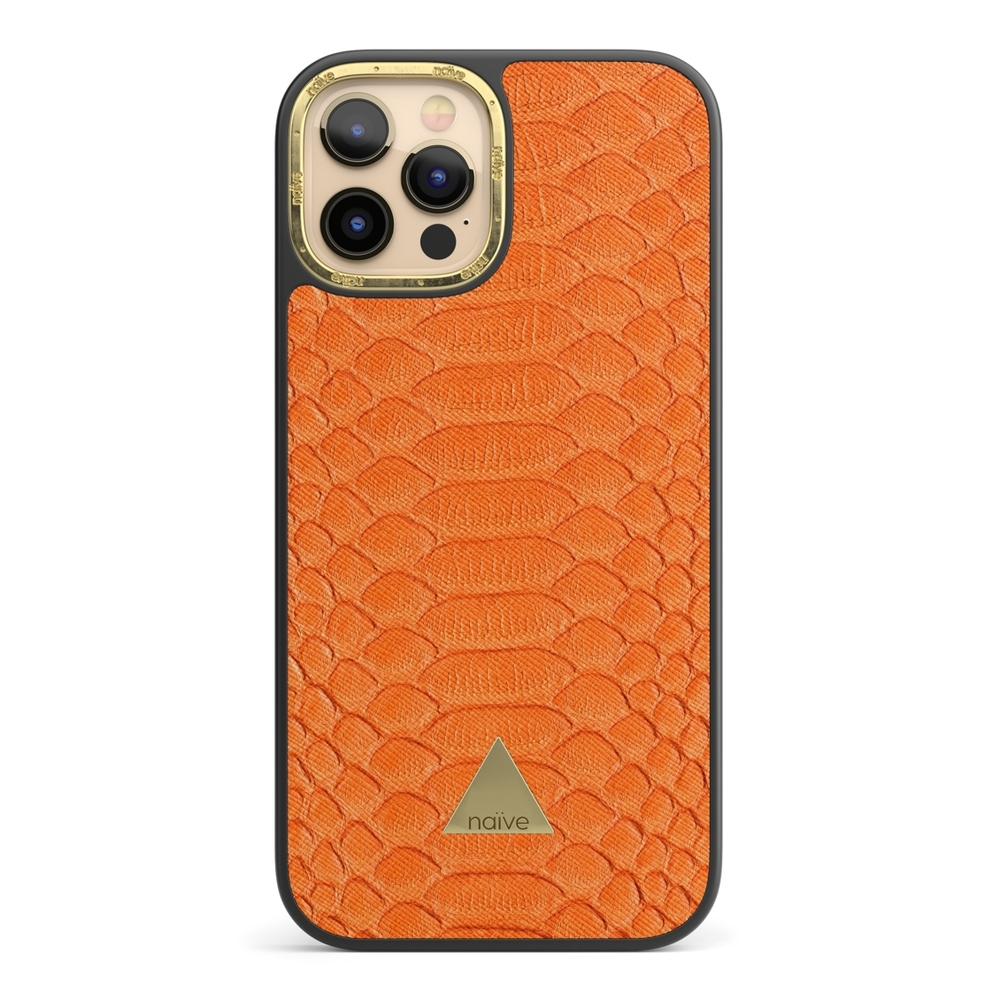 Naive iPhone 12 Pro Max Case - Orange Snake