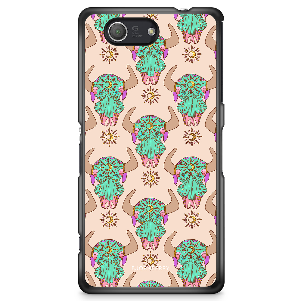 Sony Xperia Z3 Compact Case - Beautiful Skulls