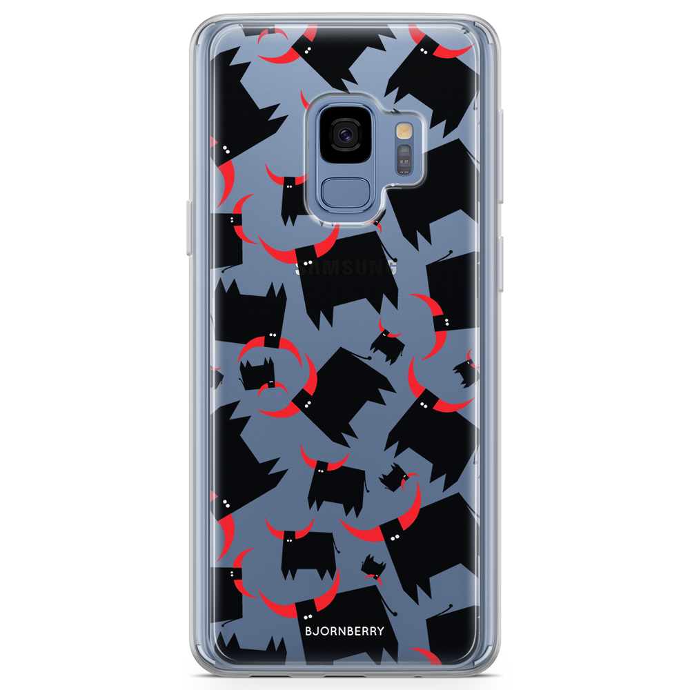 Samsung Galaxy S9 Fashion Case - Bull Red Horns