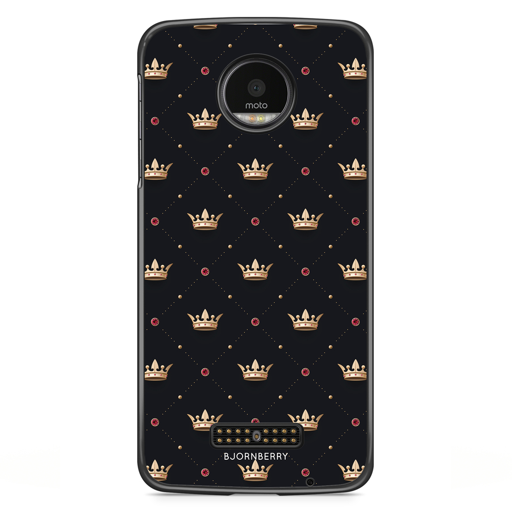 Moto Z2 Play Case - Golden Crowns