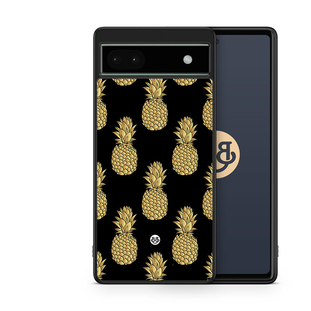 Google Pixel 6a Case - Gold Pineapples