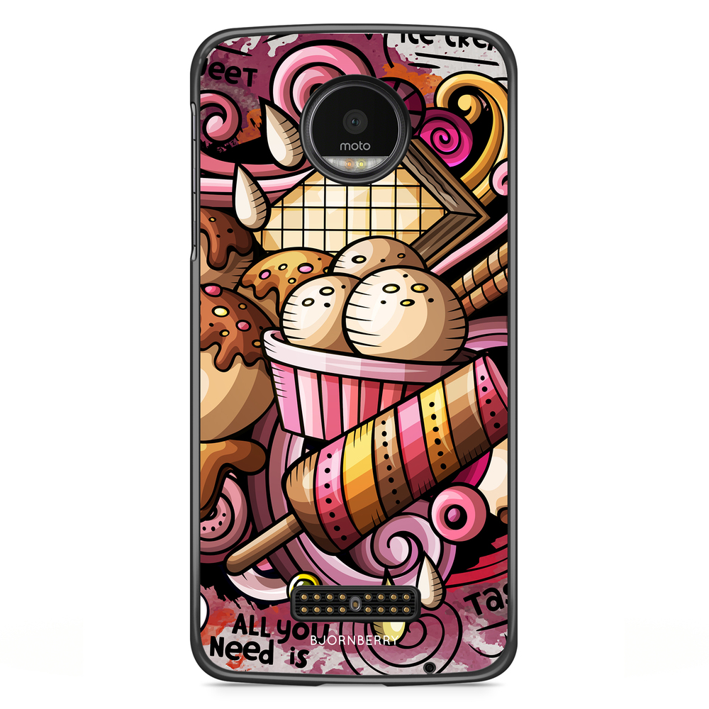 Moto Z2 Play Case - Need Ice Cream