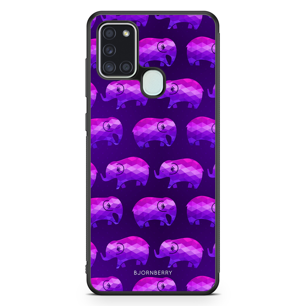 Samsung Galaxy A21s Case - Purple Elephant