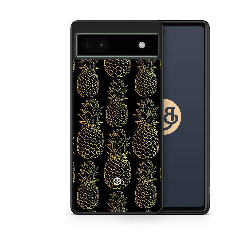 Google Pixel 6a Case - Gold Pineapples