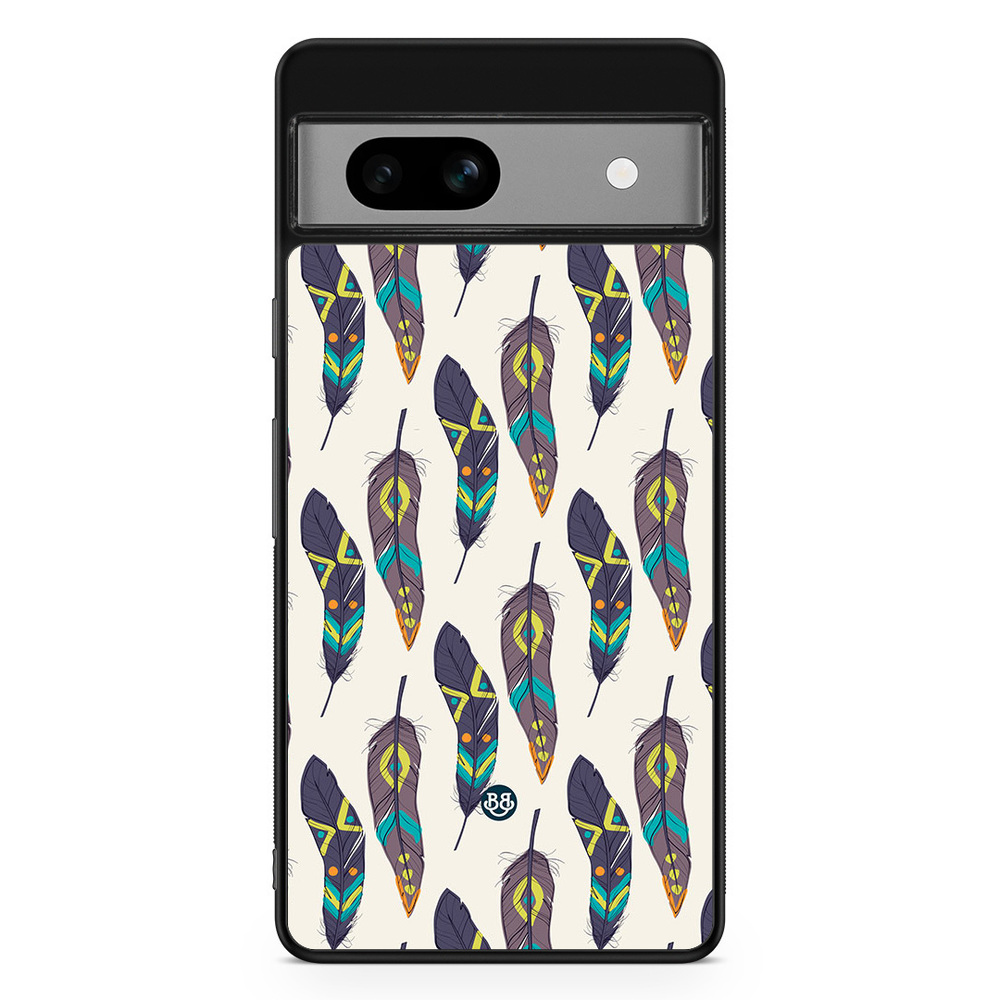 Google Pixel 7a Case - Ethnic Feathers